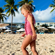 girls gondola stripe ruffle one piece