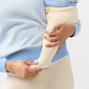 baby cream knit footie pant