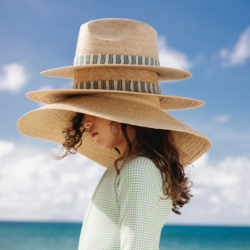 sunshine tienda kids tamarin stripe palm hat