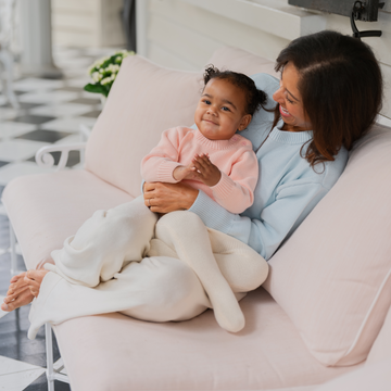 women's light blue cropped knit sweater