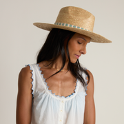 sunshine tienda women's tamarin stripe palm hat