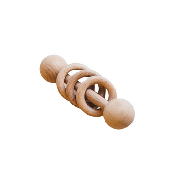 wooden ring rattle