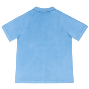 men's le marin blue french terry polo