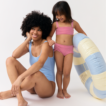 women's chalet blue scoop neck one piece