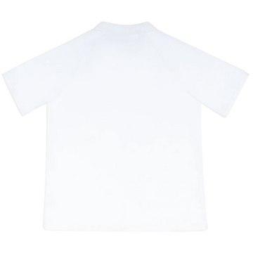 men's shell white french terry polo