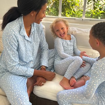 women's alpine fiore collared pima pajamas set