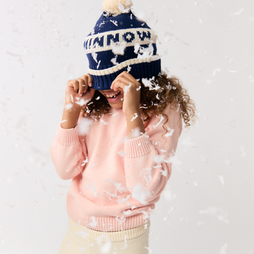 unisex soft pink knit sweater