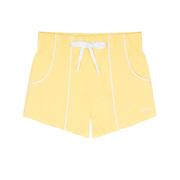 boys soleil yellow panelled boardie
