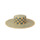 elegancia tropical mar azul panama hat