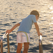 boys le marin blue french terry polo