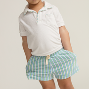 boys tamarin stripe french terry short