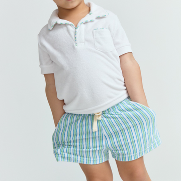 boys tamarin stripe french terry short