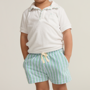 boys tamarin stripe french terry short