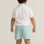 boys tamarin stripe french terry short