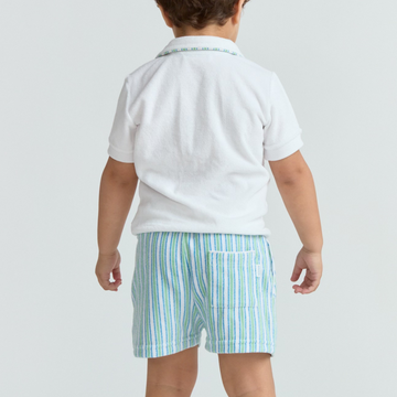boys tamarin stripe french terry short
