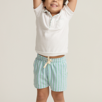 boys tamarin stripe french terry short
