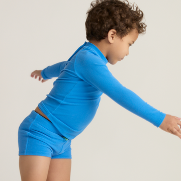 unisex deep sea blue terry rashguard