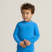 unisex deep sea blue terry rashguard