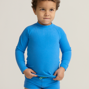 unisex deep sea blue terry rashguard