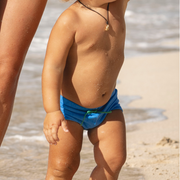 boys deep sea blue terry brief