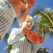 unisex tamarin stripe rashguard