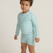 unisex tamarin stripe rashguard one piece