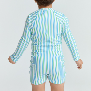 unisex tamarin stripe rashguard one piece