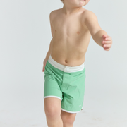boys gustavia green board shorts