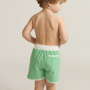 boys gustavia green board shorts