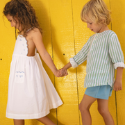 boys le marin blue ultra-soft twill shorts