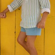 boys le marin blue ultra-soft twill shorts