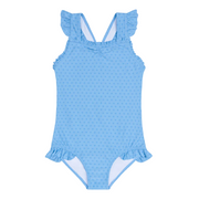 girls le marin dot ruffle edge one piece
