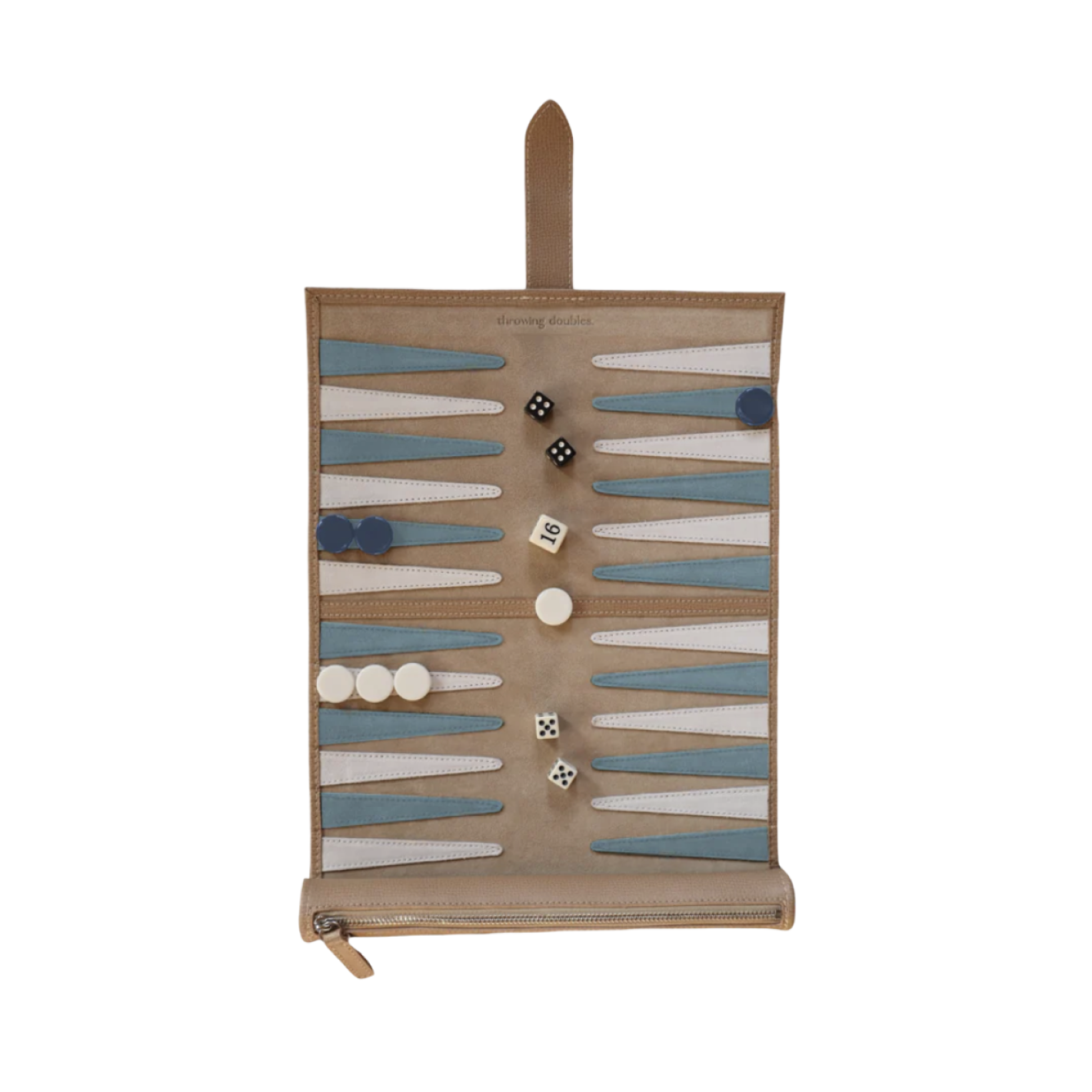 throwing doubles travel backgammon board – minnow