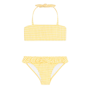 girls soleil gingham halter bikini