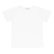 girls shell white pointelle shirt