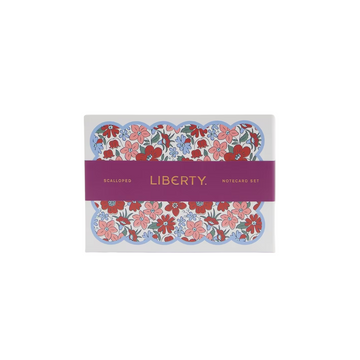 liberty london scalloped  notecard set