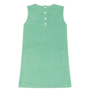 girls gustavia green french terry simple dress