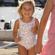 girls jasmine blossom ballerina one piece with ruffle skirt