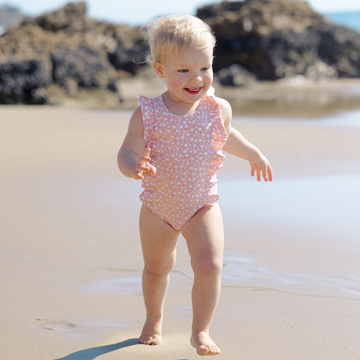 girls melone floral ruffle one piece