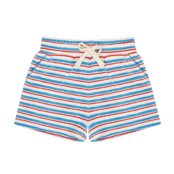 boys jetty stripe french terry short