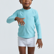 boys dove grey gingham brief