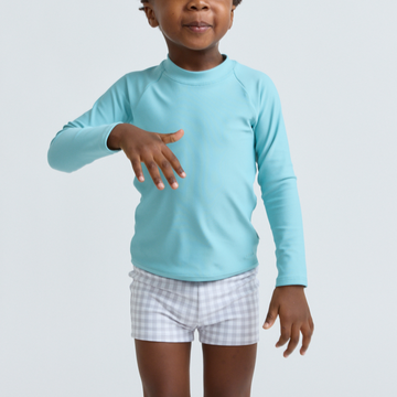 boys dove grey gingham brief