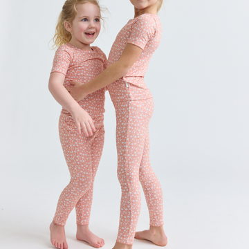 girls melone floral pima pajama set