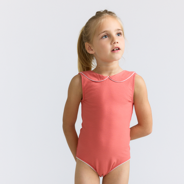 girls sailor red seersucker one piece