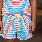boys jetty stripe french terry short