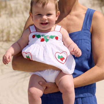 baby girls heart pocket tank and bloomer set