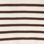 cream with cacao stripe knit