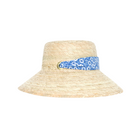 sarah bray bermuda palmetto little girls hat with rosebay ribbon