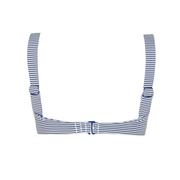 women's harbor stripe knot bikini top