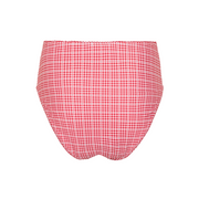 women's poppy gingham high waist bikini bottom